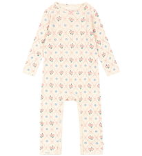 Konges Sløjd Jumpsuit - Rib - Minnie - Fleur Decor w. Pointelle Konges Sløjd Jumpsuit - Rib - Minnie - Fleur Decor w. Pointelle