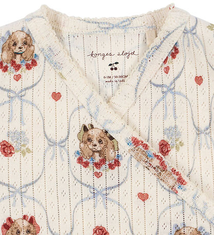 Konges Sløjd Jumpsuit - Rib - Minnie - Puppy w. Pointelle