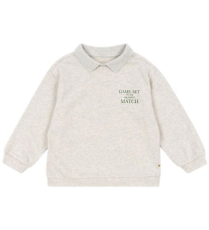 Konges Sløjd Pólóskyrta - Doppótt - Off White Melansjerauð