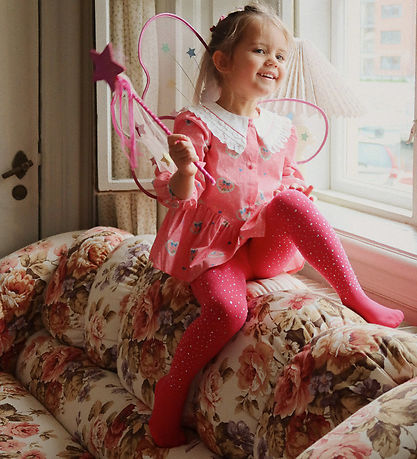 Konges Sløjd Tights - Glam - Amour Pink w. Rhinestone Konges Sløjd Tights - Glam - Amour Pink w. Rhinestone