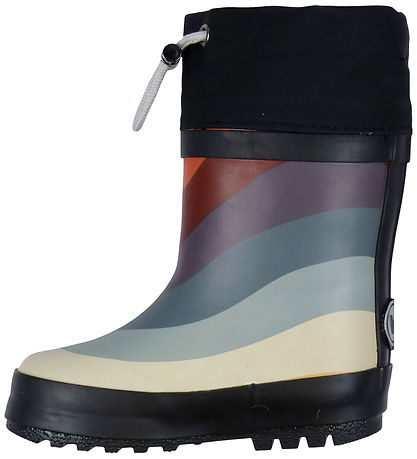 Wheat Thermo Boots - Rainbow Waves