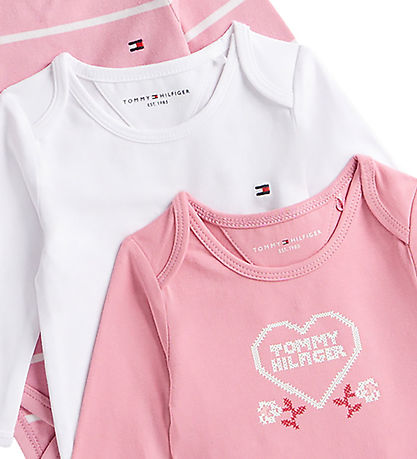 Tommy Hilfiger Gift Box - Bodysuits l/s - 3-Pack - Mystic Pink