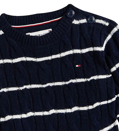 Tommy Hilfiger Blouse - Knitted - Dark Night Navy Stripes