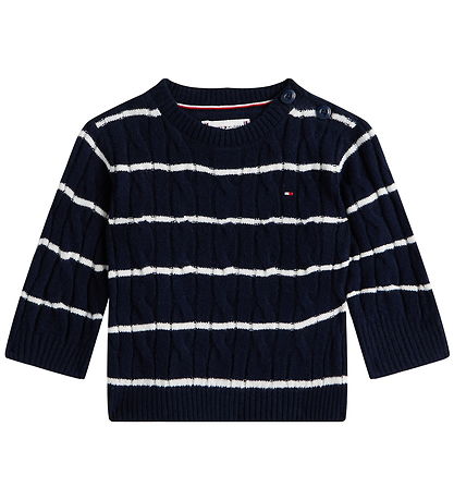 Tommy Hilfiger Blouse - Knitted - Dark Night Navy Stripes