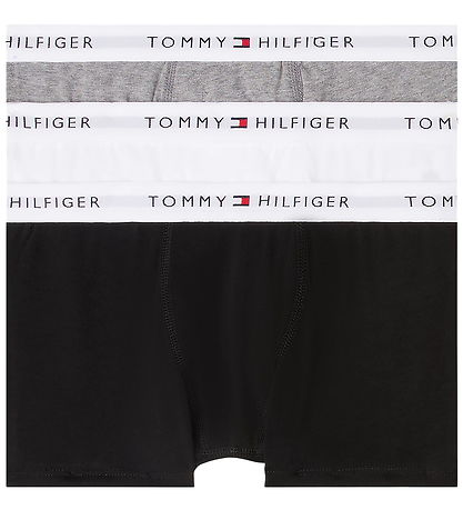 Tommy Hilfiger Boxers - 3-Pack - White/Black/Grey Melange