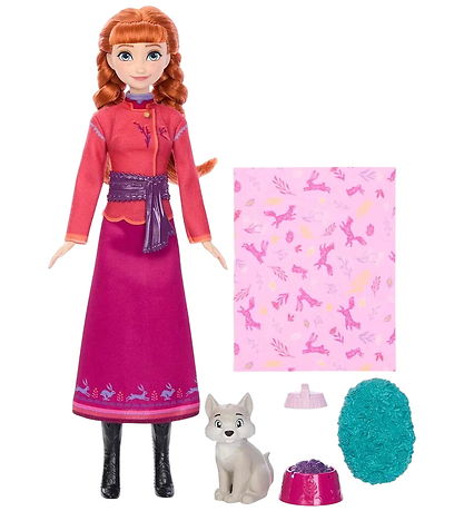 Disney Frozen Dúkka - 30 cm - Anna + Barn Fox
