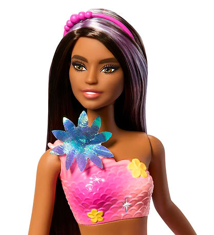 Barbie Puppe - 30 cm - Blooming Magie Black Mermaid