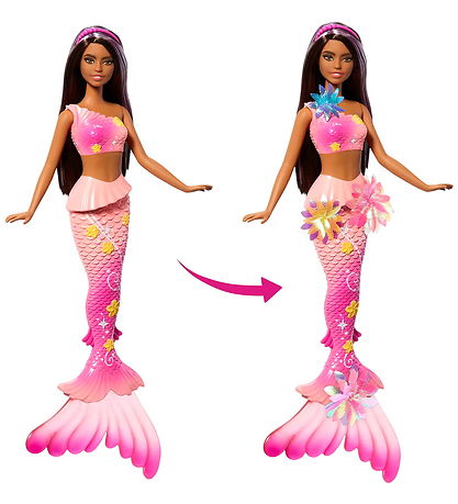 Barbie Puppe - 30 cm - Blooming Magie Black Mermaid