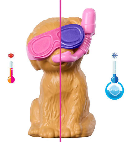 Ensemble de poupée Barbie - 30 cm - Chiot Pool Party Aloha Blond