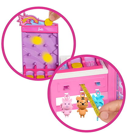 Barbie Puppe - 30 cm - Mysteries Cotton Candy & Games Spielset