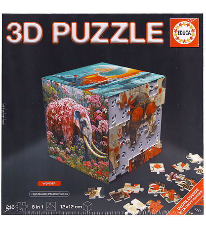 Educa 3D Pussel - 216 Delar - Kubunder