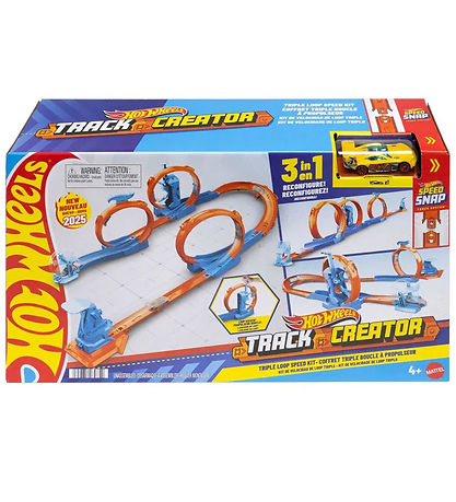 Hot Wheels Car Track - Track Creator Triple Loop Frenzy