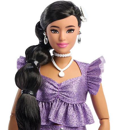 Barbie Dúkka - 30 cm - Deluxe Stíll Purple Stuttbuxur Indverskur