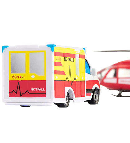 Ambulance et hélicoptère Siku - Mercedes-Benz Sauvetage et Helic