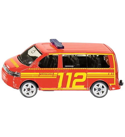 Siku Fire Command Car - VW T5 Fire Command Car - Neon Orange