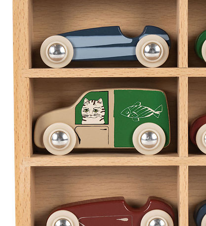 Konges Sløjd Cars - 9 pcs - Beech - Mini - Multi