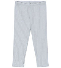 Konges Sløjd Leggings - Rib - Minnie - Gray Dawn w. Pointelle Konges Sløjd Leggings - Rib - Minnie - Gray Dawn w. Pointelle