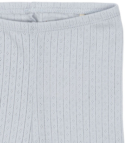 Konges Sløjd Leggings - Rib - Minnie - Gray Dawn w. Pointelle