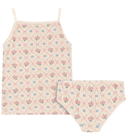 Konges Sløjd Underwear - Rib - Minnie - Fleur Decor w. Pointelle