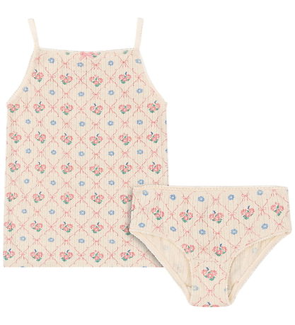 Konges Sløjd Underwear - Rib - Minnie - Fleur Decor w. Pointelle