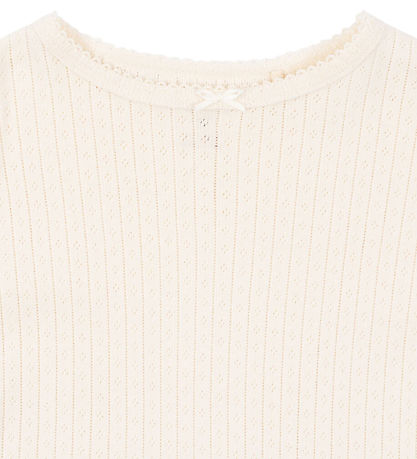 Konges Sløjd Blússa - Rib - Minnie - Antique White M. Mynsturprj