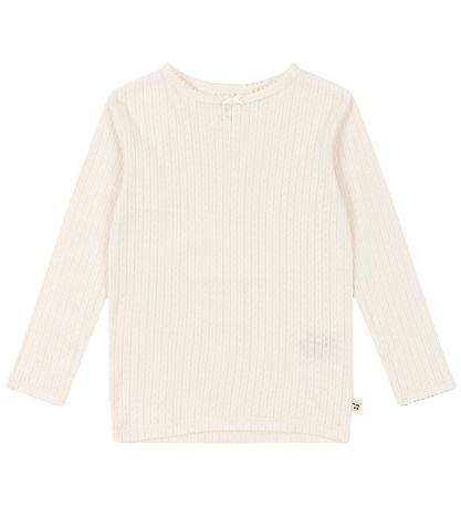 Konges Sløjd Blússa - Rib - Minnie - Antique White M. Mynsturprj