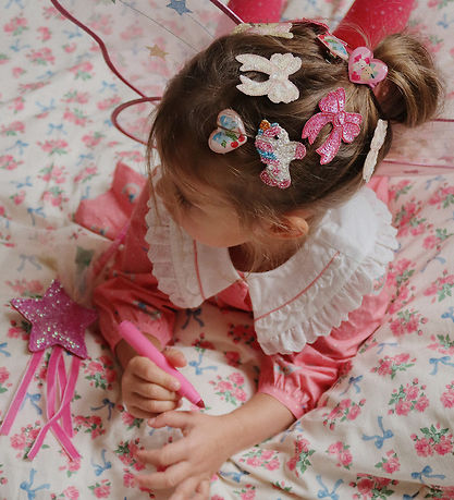 Konges Sløjd Elastic Hair Bands - 2-Pack - Vilma - Bow Kitty