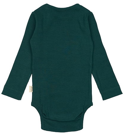 Petit Piao Bodysuit l/s - Rib - Modal - Dark Sea