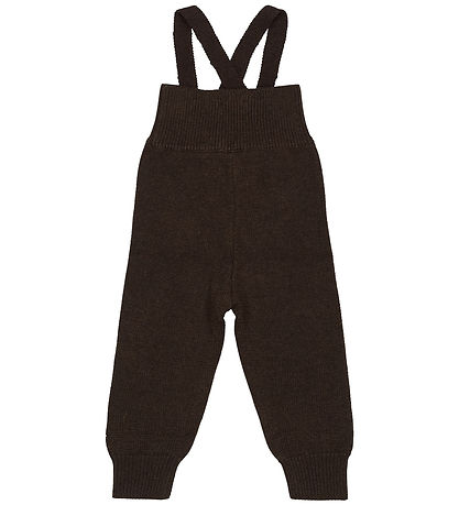Petit Piao Trousers w. Suspenders - PPDay - Knitted - Coffee Bea