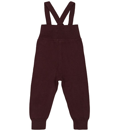 Petit Piao Trousers w. Suspenders - PPDay - Knitted - Coffee Bea Petit Piao Trousers w. Suspenders - PPDay - Knitted - Coffee Bea