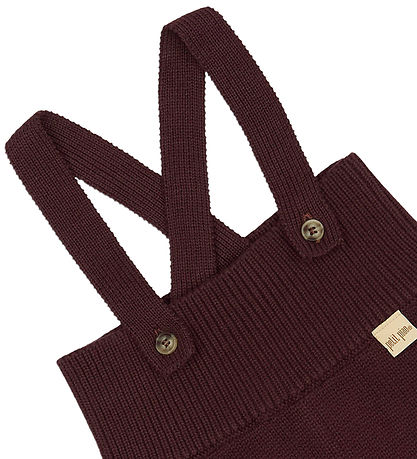 Petit Piao Trousers w. Suspenders - PPDay - Knitted - Coffee Bea Petit Piao Trousers w. Suspenders - PPDay - Knitted - Coffee Bea