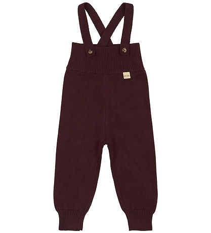 Petit Piao Trousers w. Suspenders - PPDay - Knitted - Coffee Bea Petit Piao Trousers w. Suspenders - PPDay - Knitted - Coffee Bea