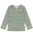 Petit Piao Blouse - Rib - Modal - Dark Sea/Off White