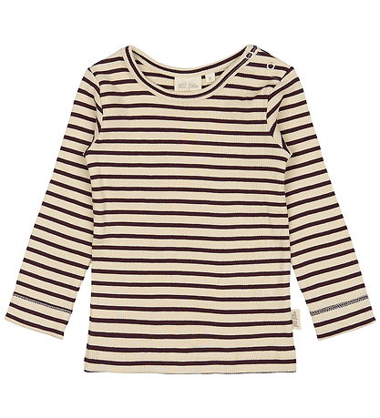 Petit Piao Pusero - Joustinneule - Modal - Dark Grape/Off White Petit Piao Pusero - Joustinneule - Modal - Dark Grape/Off White