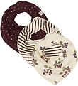 Petit Piao Drool bib - Rib - Modal - 3-Pack - Black Berry Petit Piao Drool bib - Rib - Modal - 3-Pack - Black Berry