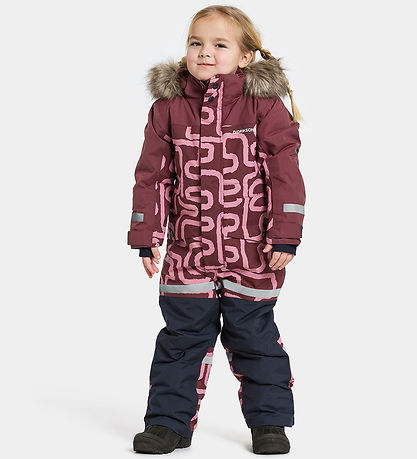 Didriksons Snowsuit - Bjärven - Path S Pink