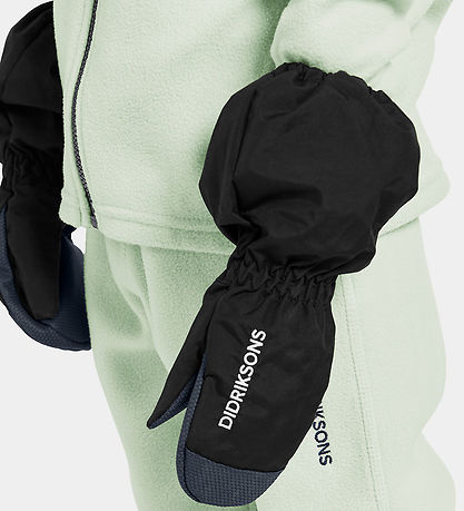 Didriksons Mittens w. Fleece - Shell - Black