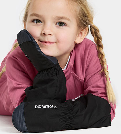 Didriksons Mittens w. Fleece - Shell - Black