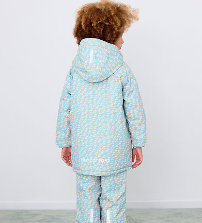 Veste d'Hiver Tiny Cottons - Cerises - Warm Grey