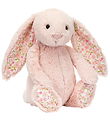 Jellycat Gosedjur - 18x8 cm - Small - Blossom Blush Bunny Cherry