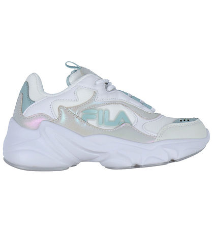 Fila Schuhe - Collene Logo - Weiß/Silber/Blue Haze Fila Schuhe - Collene Logo - Weiß/Silber/Blue Haze