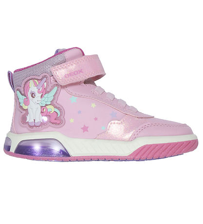 Geox Boots w. Light - J Inek G A - Pink/Multicolour