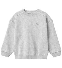 Wheat Sweatshirt - Willi - Light Melange Grey Wheat Sweatshirt - Willi - Light Melange Grey