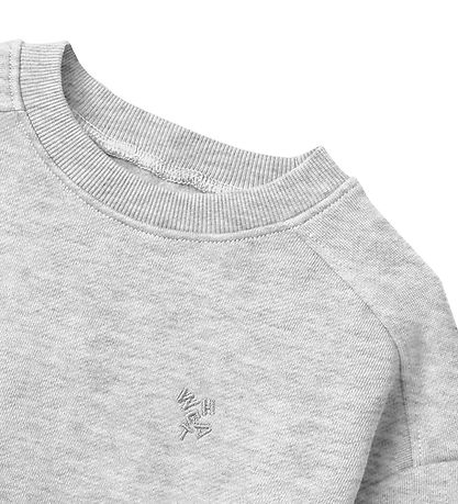Wheat Sweatshirt - Willi - Light Melange Grey Wheat Sweatshirt - Willi - Light Melange Grey