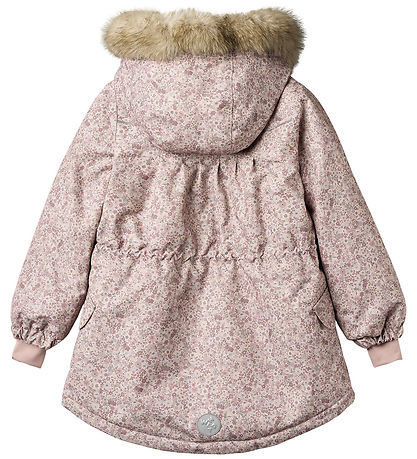 Wheat Winter Coat - Mathilde - Rose Dust Flowers Wheat Winter Coat - Mathilde - Rose Dust Flowers