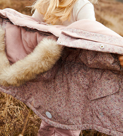 Wheat Winter Coat - Mathilde - Rose Dust Flowers