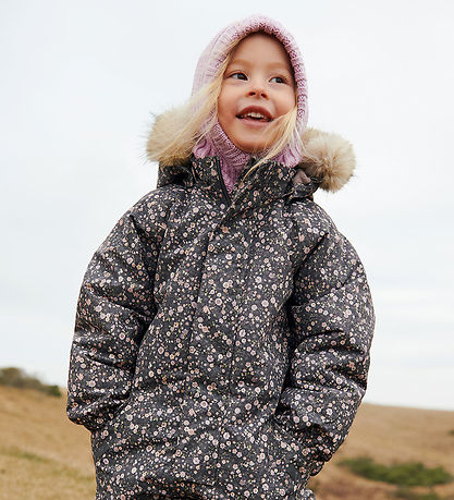 Wheat Snowsuit - Moe - Black Sea Open Flowers