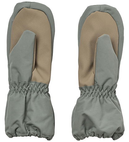 Wheat Mittens w. Fleece - Monta - Thunder Sky