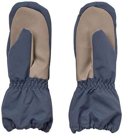 Wheat Mittens w. Fleece - Monta - Grey Blue