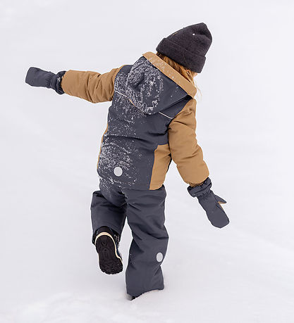 Wheat Mittens w. Fleece - Monta - Grey Blue